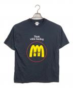 FRUIT OF THE LOOMフルーツオブザルーム）の古着「16周年記念Tシャツ　半袖カットソー　Tシャツ　Tee  MINNANO POWER」｜ブラック