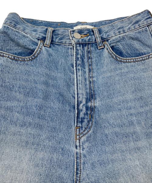 CLANE（クラネ）CLANE (クラネ) ワイドデニムパンツ　wide denim pants ブルー サイズ:2の古着・服飾アイテム