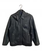 J.CREWジェイクルー）の古着「00’S レザージャケット　羊革　ラムレザー　００年」｜ブラック