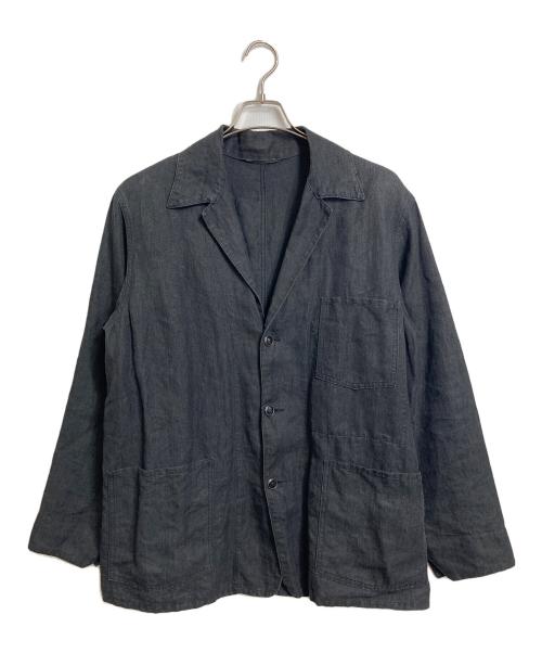 COMOLI（コモリ）COMOLI (コモリ) ラミーリネン 1938ジャケット　アウター　ライトアウター　麻　日本製 ブラック サイズ:1の古着・服飾アイテム