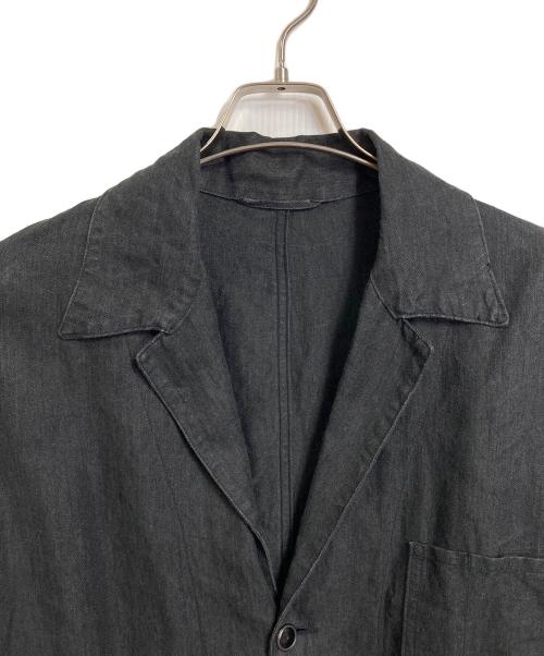 COMOLI（コモリ）COMOLI (コモリ) ラミーリネン 1938ジャケット　アウター　ライトアウター　麻　日本製 ブラック サイズ:1の古着・服飾アイテム