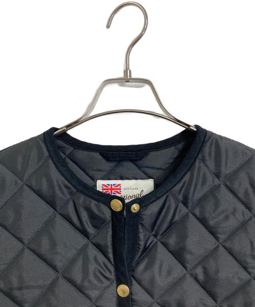 Traditional Weatherwear（トラディショナルウェザーウェア）Traditional Weatherwear (トラディショナルウェザーウェア) ARKLEY A-LINE MIDDLE アークリー Aライン ミドル　中綿ジャケット　アウター ブラック サイズ:34（実寸参照）の古着・服飾アイテム