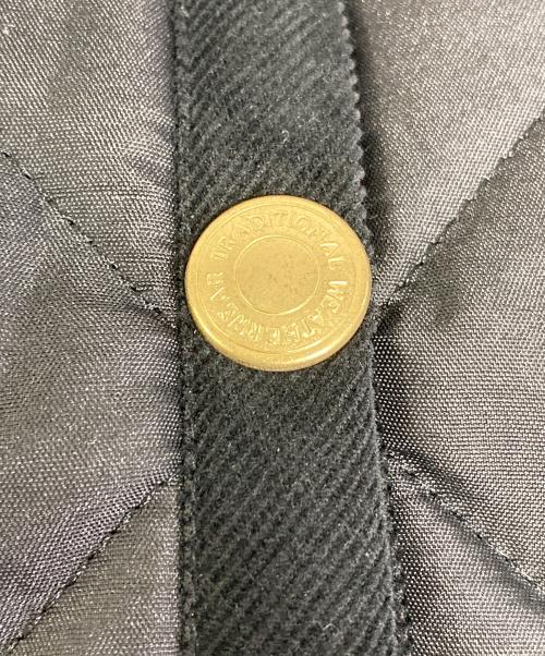Traditional Weatherwear（トラディショナルウェザーウェア）Traditional Weatherwear (トラディショナルウェザーウェア) ARKLEY A-LINE MIDDLE アークリー Aライン ミドル　中綿ジャケット　アウター ブラック サイズ:34（実寸参照）の古着・服飾アイテム