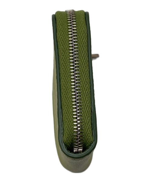 HIROFU（ヒロフ）HIROFU (ヒロフ) ミニ財布（キーリング付き） レザー コンパクト カードケース コインケース 本革 グリーン サイズ:実寸参照 未使用品の古着・服飾アイテム