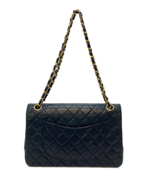 CHANEL（シャネル）CHANEL (シャネル) ヴィンテージ マトラッセ25 ダブルフラップ  ハンドバッグ ブラックの古着・服飾アイテム