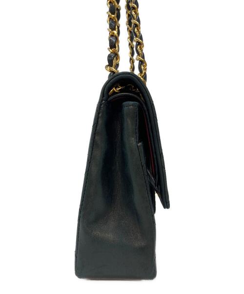 CHANEL（シャネル）CHANEL (シャネル) ヴィンテージ マトラッセ25 ダブルフラップ  ハンドバッグ ブラックの古着・服飾アイテム