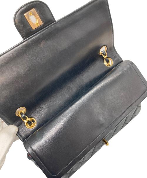 CHANEL（シャネル）CHANEL (シャネル) ヴィンテージ マトラッセ25 ダブルフラップ  ハンドバッグ ブラックの古着・服飾アイテム