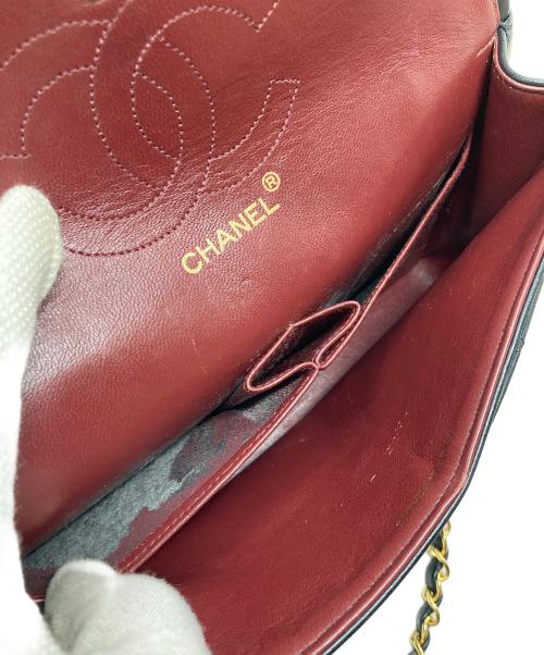 CHANEL（シャネル）CHANEL (シャネル) ヴィンテージ マトラッセ25 ダブルフラップ  ハンドバッグ ブラックの古着・服飾アイテム