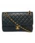 CHANEL（シャネル）の古着「ヴィンテージ マトラッセ25 ダブルフラップ  ハンドバッグ」｜ブラック