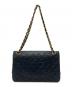 CHANEL (シャネル) ヴィンテージ マトラッセ25 ダブルフラップ  ハンドバッグ ブラック：285000円