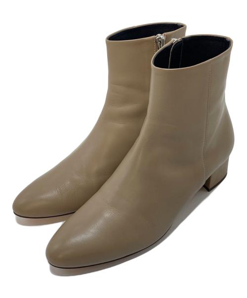 DRESSTERIOR（ドレステリア）DRESSTERIOR (ドレステリア) メタルジップショートブーツ　レザーブーツ トープ サイズ:37 未使用品の古着・服飾アイテム