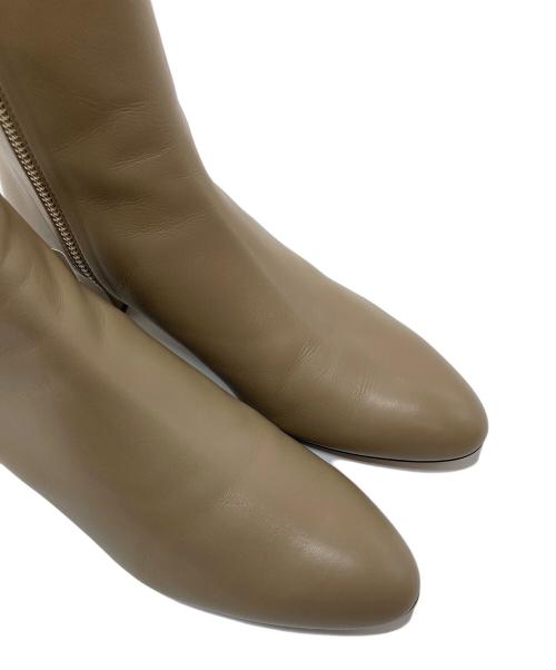 DRESSTERIOR（ドレステリア）DRESSTERIOR (ドレステリア) メタルジップショートブーツ　レザーブーツ トープ サイズ:37 未使用品の古着・服飾アイテム