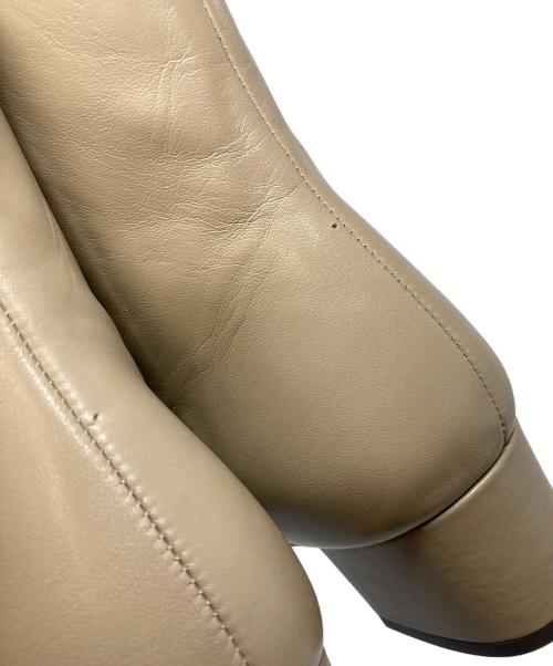 DRESSTERIOR（ドレステリア）DRESSTERIOR (ドレステリア) メタルジップショートブーツ　レザーブーツ トープ サイズ:37 未使用品の古着・服飾アイテム