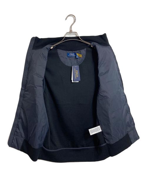 POLO RALPH LAUREN（ポロ・ラルフローレン）POLO RALPH LAUREN (ポロ・ラルフローレン) 中綿ベスト ネイビー×ブラック サイズ:Sの古着・服飾アイテム