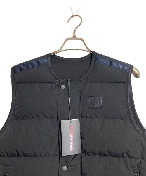 BRIEFING（ブリーフィング）BRIEFING (ブリーフィング) リバーシブルダウンベスト ベスト メンズ ゴルフ GOLF ゴルフウェア ブラック サイズ:Sの古着・服飾アイテム