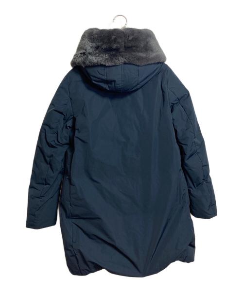 WOOLRICH（ウールリッチ）WOOLRICH (ウールリッチ) IENA (イエナ) COCOON ESKIMO コクーンエスキモーダウンコート ネイビー サイズ:Sの古着・服飾アイテム