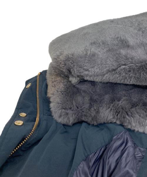 WOOLRICH（ウールリッチ）WOOLRICH (ウールリッチ) IENA (イエナ) COCOON ESKIMO コクーンエスキモーダウンコート ネイビー サイズ:Sの古着・服飾アイテム