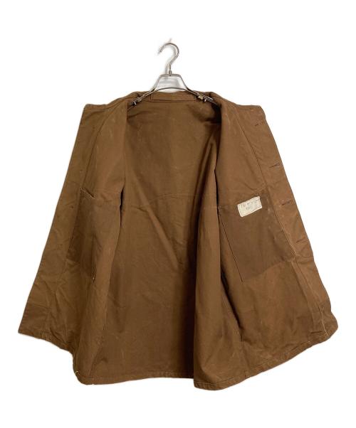 French Army（フランス軍）French Army (フレンチアーミー) 【古着】50’S SNCF フランス国鉄 ダックワークジャケット　５０年代 ブラウン サイズ:実寸参照の古着・服飾アイテム