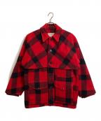 FILSONフィルソン）の古着「【古着】ダブルマッキーノクルーザージャケット　USA製」｜レッド×ブラック