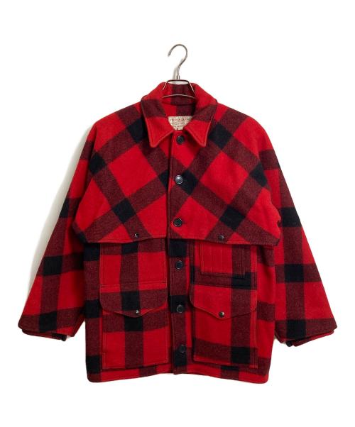 FILSON（フィルソン）FILSON (フィルソン) 【古着】ダブルマッキーノクルーザージャケット　USA製 レッド×ブラック サイズ:40の古着・服飾アイテム