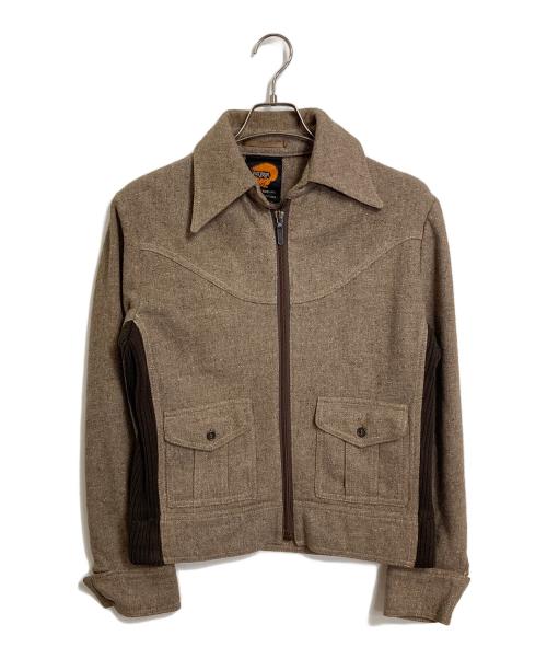 FOXRUN（フォックスラン）FOXRUN (フォックスラン) 【古着】ウールショートジャケット　ユーゴスラビア製 ブラウン サイズ:40（実寸参照）の古着・服飾アイテム