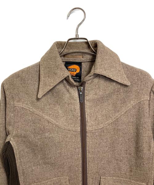 FOXRUN（フォックスラン）FOXRUN (フォックスラン) 【古着】ウールショートジャケット　ユーゴスラビア製 ブラウン サイズ:40（実寸参照）の古着・服飾アイテム