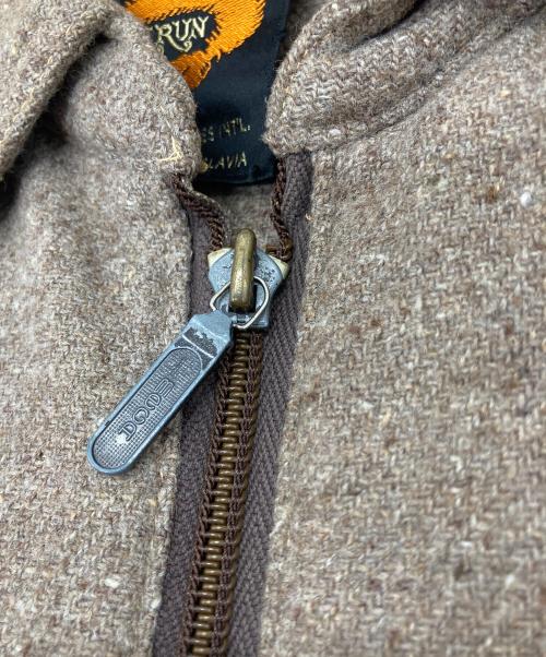 FOXRUN（フォックスラン）FOXRUN (フォックスラン) 【古着】ウールショートジャケット　ユーゴスラビア製 ブラウン サイズ:40（実寸参照）の古着・服飾アイテム