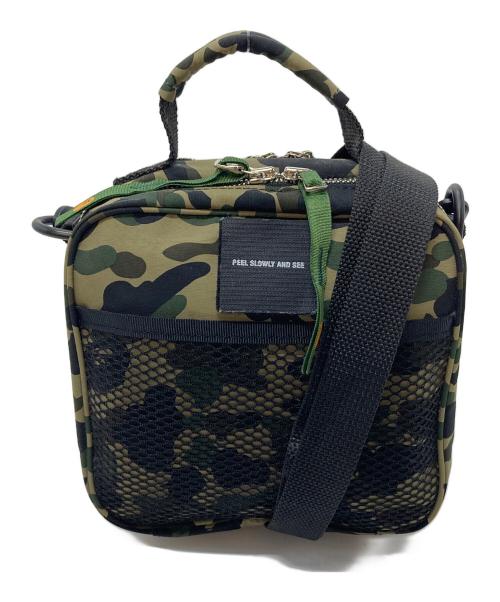 A BATHING APE（ア ベイシング エイプ）A BATHING APE (ア ベイシング エイプ) 1stカモショルダーポーチ　NIGO期　迷彩　ミニショルダーバッグ オリーブ サイズ:実寸参照の古着・服飾アイテム