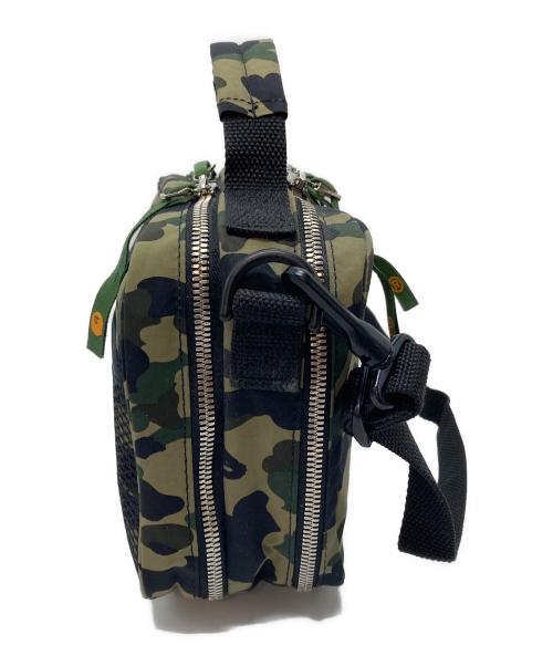A BATHING APE（ア ベイシング エイプ）A BATHING APE (ア ベイシング エイプ) 1stカモショルダーポーチ　NIGO期　迷彩　ミニショルダーバッグ オリーブ サイズ:実寸参照の古着・服飾アイテム