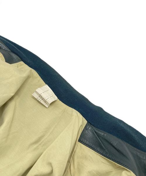 RUFFO（ルッフォ）RUFFO (ルッフォ) 【古着】80’S～90’レザーブルゾン　レザジャケット８０年代〜９０年代 ネイビー サイズ:50/XLの古着・服飾アイテム