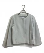 UNTITLEDアンタイトル）の古着「ウールアンゴラブレンドショートジャコット」｜スカイブルー