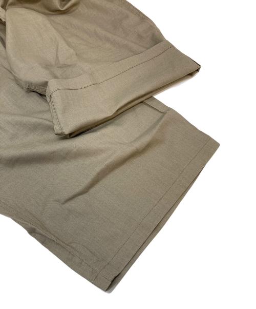 GRAMICCI（グラミチ）GRAMICCI (グラミチ) BEAMS BOY (ビームスボーイ) ウェビングベルトコットンリネンイージーワイドパンツ ベージュ サイズ:FREEの古着・服飾アイテム