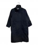 SIMPLICITEシンプリシテ）の古着「WビーバーコクーンW前スタンドコート」｜ブラック