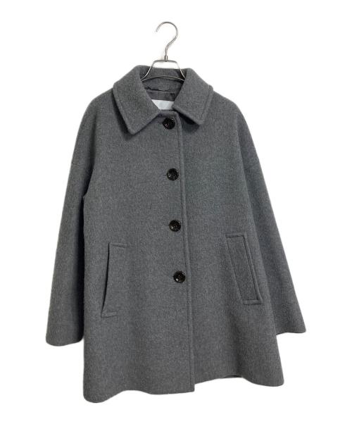 SANYO（サンヨー）SANYO (サンヨー) エアージーロンラムショートコート グレー サイズ:36の古着・服飾アイテム