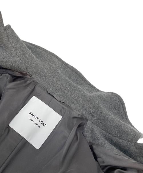 SANYO（サンヨー）SANYO (サンヨー) エアージーロンラムショートコート グレー サイズ:36の古着・服飾アイテム