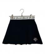 DESCENTE GOLFデサントゴルフ）の古着「バックプリーツ ニットスカート　LUXE COLLECTION」｜ブラック