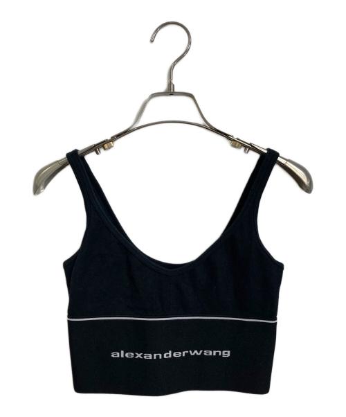 ALEXANDER WANG（アレキサンダー・ワン）ALEXANDER WANG (アレキサンダー・ワン) ロゴセットアップ　ブラトップ　ノンワイヤー ブラック サイズ:XSの古着・服飾アイテム