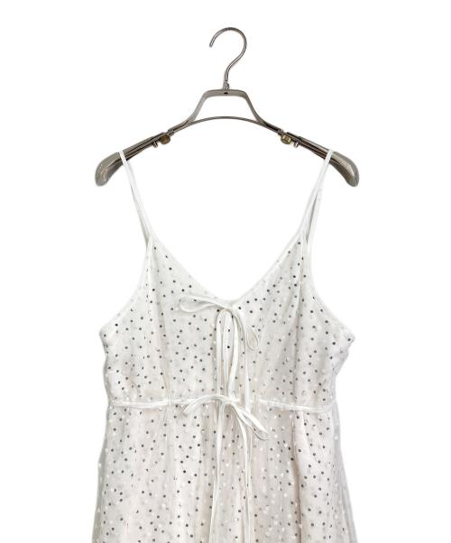 lavanda（ラバンダ）LAVANDA (ラバンダ) キャミソールワンピース ホワイト サイズ:FREE 未使用品の古着・服飾アイテム