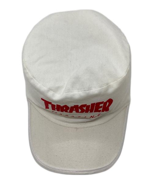 SPEEDWAY（スピードウェイ）SPEEDWAY (スピードウェイ) 【OLD】80’s ワークキャップ　THRASHER　80年代 ホワイト サイズ:実寸参照の古着・服飾アイテム