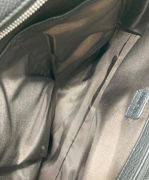 MURA（ムラ）MURA (ムラ) 大容量12L ダブルジッパー シュリンクレザー ビジネス ブリーフケース　ショルダーバッグ　通勤バッグ ブラック サイズ:実寸参照の古着・服飾アイテム