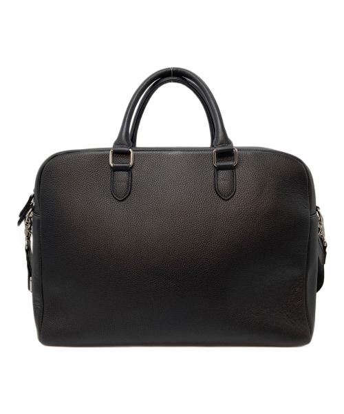 MURA（ムラ）MURA (ムラ) 大容量12L ダブルジッパー シュリンクレザー ビジネス ブリーフケース　ショルダーバッグ　通勤バッグ ブラック サイズ:実寸参照の古着・服飾アイテム