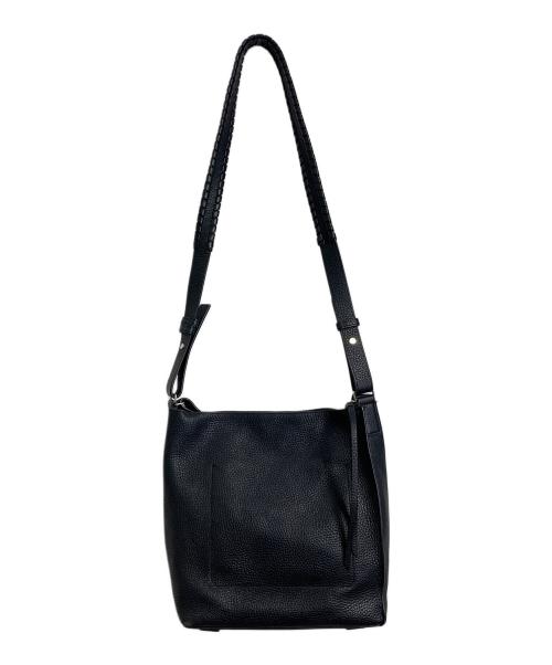 ALL SAINTS（オールセインツ）ALL SAINTS (オールセインツ) 2WAYショルダーバッグ　レザーバッグ ブラック サイズ:実寸参照の古着・服飾アイテム