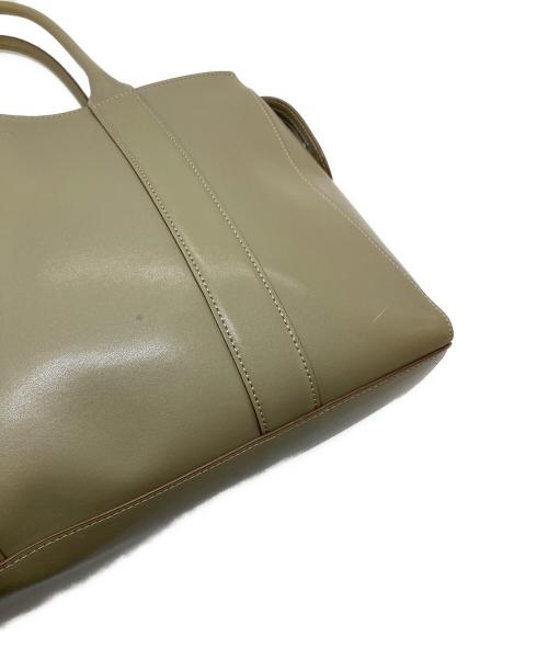 PS Paul Smith（ＰＳポールスミス）PS Paul Smith (ＰＳポールスミス) レザートートバッグ ビジネスバッグ　通勤　通学 オリーブ サイズ:実寸参照の古着・服飾アイテム