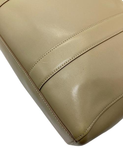 PS Paul Smith（ＰＳポールスミス）PS Paul Smith (ＰＳポールスミス) レザートートバッグ ビジネスバッグ　通勤　通学 オリーブ サイズ:実寸参照の古着・服飾アイテム