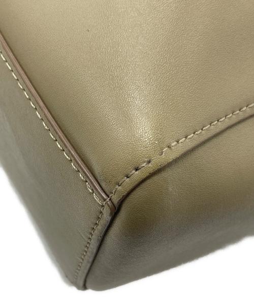 PS Paul Smith（ＰＳポールスミス）PS Paul Smith (ＰＳポールスミス) レザートートバッグ ビジネスバッグ　通勤　通学 オリーブ サイズ:実寸参照の古着・服飾アイテム