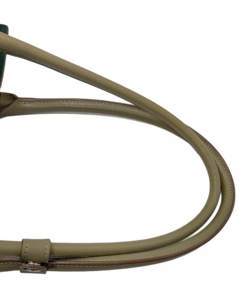 PS Paul Smith（ＰＳポールスミス）PS Paul Smith (ＰＳポールスミス) レザートートバッグ ビジネスバッグ　通勤　通学 オリーブ サイズ:実寸参照の古着・服飾アイテム