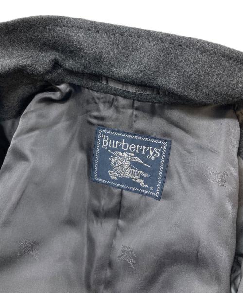 Burberry's（バーバリーズ）Burberry's (バーバリーズ) ウールカシミヤ ロングコート　アウター グレー サイズ:実寸参照の古着・服飾アイテム