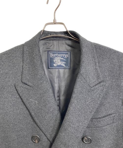 Burberry's（バーバリーズ）Burberry's (バーバリーズ) ウールカシミヤ ロングコート　アウター グレー サイズ:実寸参照の古着・服飾アイテム