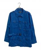 J Petermanジョンピーターマン）の古着「【古着】リネンハンティングジャケット」｜ブルー