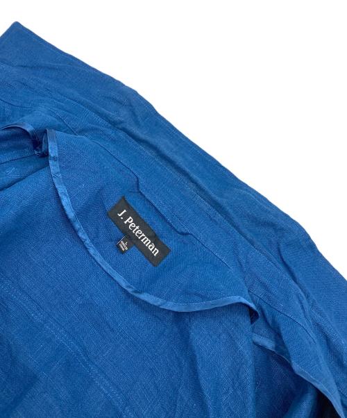 J Peterman（ジョンピーターマン）J Peterman (ジョンピーターマン) 【古着】リネンハンティングジャケット ブルー サイズ:Lの古着・服飾アイテム